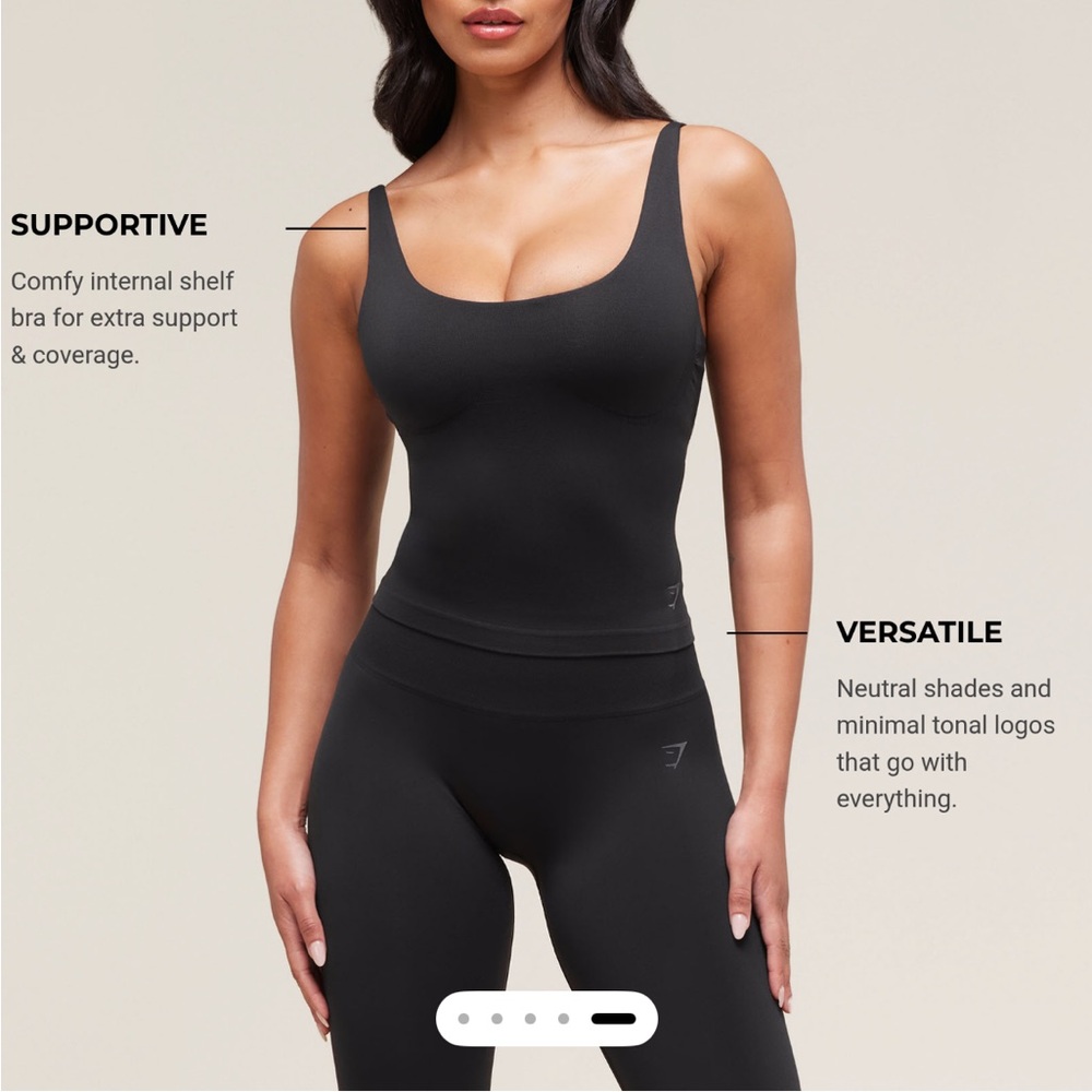 Gymshark Black Supportive Tank Top